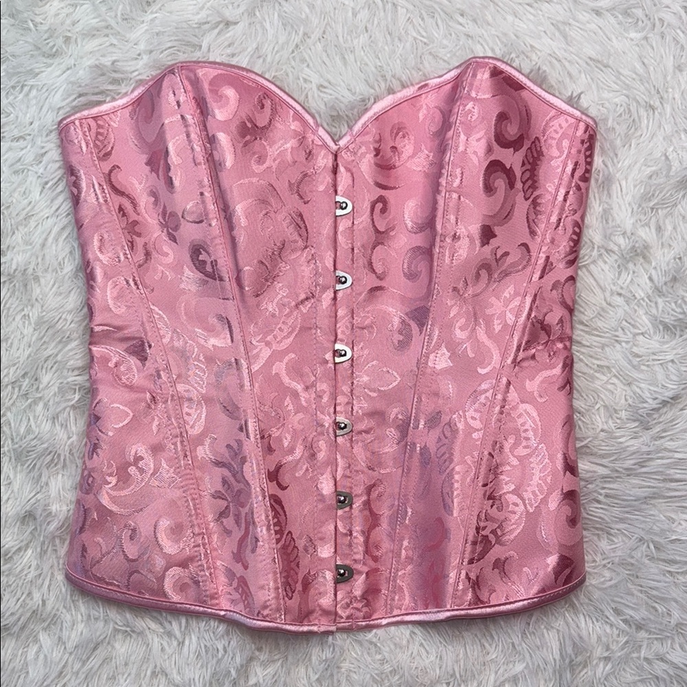 Pink Brocade Corset